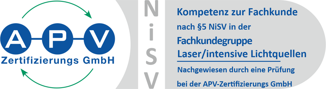 APV-Zertifikat-Logos NiSV Fachgruppe Laser für TN